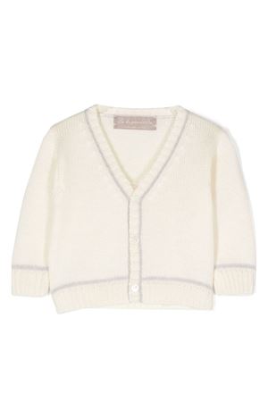 Cream white cashwool cardigan LA STUPENDERIA KIDS | WCCR61802.